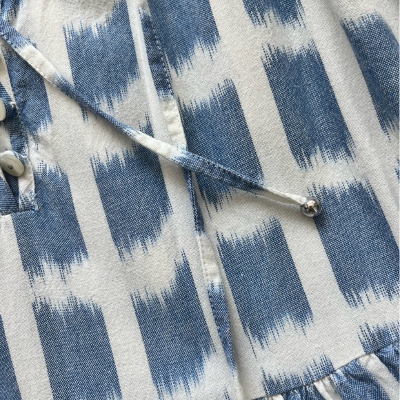 Blue and White Patterned Dress - Picture 3 of 5